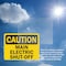 Signmission Main Electric Shut-Off Caution Sign, Vinyl Decal, 7in W x 5in L, 2PK OS-2PACK-CS-D-57-L-19202 - alternate 3